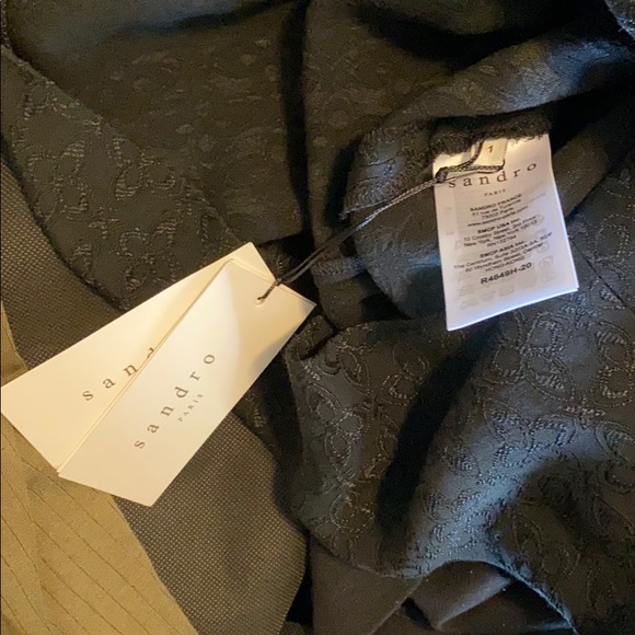 NWT WOMENS Sandro Paris Black H16 Jane Cocktail Dress Size 1🖤👗 - Picture 2 of 3